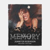 メモリアル記念フォトトリビュート フリースブランケット (正面)