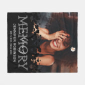 メモリアル記念フォトトリビュート フリースブランケット (正面(横))