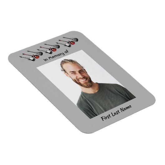 メモリアル記念ミュージシャンギター音楽 マグネット (右側)