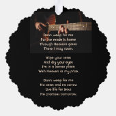 メモリアル記念ミュージックギター オーナメントカード (裏面)