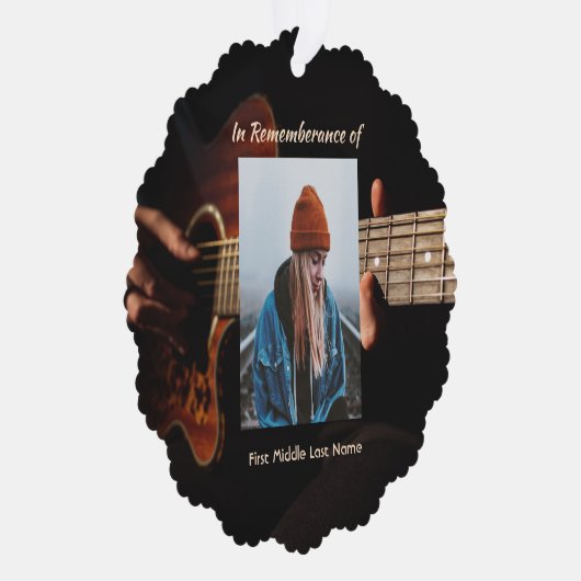 メモリアル記念ミュージックギター オーナメントカード (右)