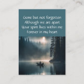 メモリアル記念レイクボートカヌワイルダネス 名刺 (裏面)