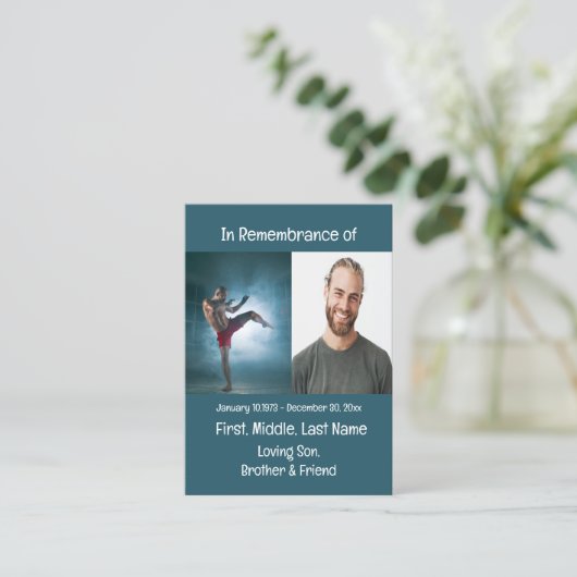 メモリアル記念武術芸術 名刺 (スタンド正面)