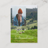 メモリアル記念牧場牧場の牛 名刺 (正面)