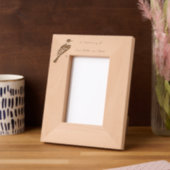 メモリアル記念絵画青鳥ガーデンバード レーザー彫刻フレーム (左)