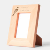 メモリアル記念絵画青鳥ガーデンバード レーザー彫刻フレーム (左)