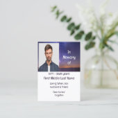 メモリアル記念美しい星空の夜 名刺 (スタンド正面)