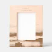 メモリアル記念魚釣りボートフィッシャーマン レーザー彫刻フレーム (正面)