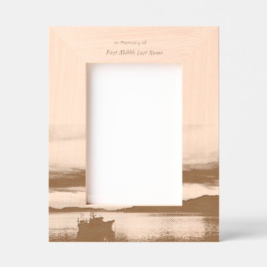 メモリアル記念魚釣りボートフィッシャーマン レーザー彫刻フレーム (正面)