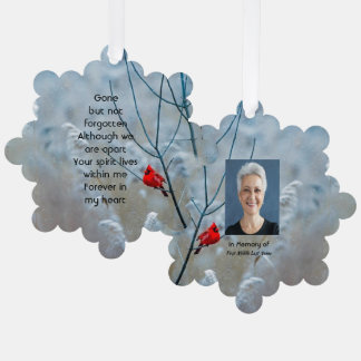 メモリアル記念（鳥）ショウジョウコウカンチョウレッドバード オーナメントカード