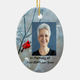 メモリアル記念（鳥）ショウジョウコウカンチョウレッドバード セラミックオーナメント