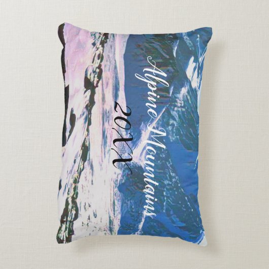 メモリアル記念Two Side パーソナライズされた Photo アクセントクッション (裏面(縦))