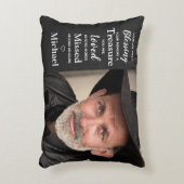 メモリアル詩フェイクレザー2写真 アクセントクッション (正面(垂直))