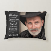 メモリアル詩フェイクレザー2写真 アクセントクッション (裏面)