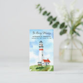 メモリアル詩ライトハウス葬儀祈りの言葉カード コーリングカード (スタンド正面)