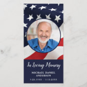 メモリアル詩祈りの言葉カードスター&ストライプシグナップ シーズンカード (正面)