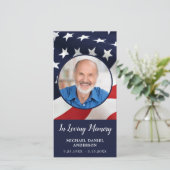 メモリアル詩祈りの言葉カードスター&ストライプシグナップ シーズンカード (スタンド正面)