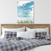 メモリアル詩 キャンバスプリント (インサイチュ (寝室))