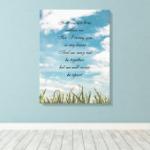 メモリアル詩 キャンバスプリント (インサイチュ (ウッドフロア))