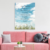 メモリアル詩 キャンバスプリント (インサイチュ (リビング))
