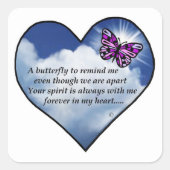 メモリアル詩 スクエアシール (正面)