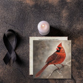 メモリアル赤（鳥）ショウジョウコウカンチョウ記憶の同情カード