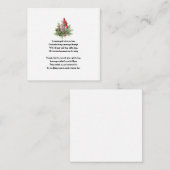 メモリアル赤（鳥）ショウジョウコウカンチョウ記憶の同情カード ノートカード (正面/裏面)