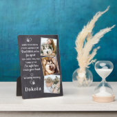 メモリアル３ フォト ペット 喪失 ギフト 犬 追悼 フォトプラーク (側面)