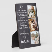 メモリアル３ フォト ペット 喪失 ギフト 犬 追悼 フォトプラーク (側面)
