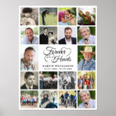 メモリアル18フォトコラージュ永遠に私たちのハート ポスター (正面)