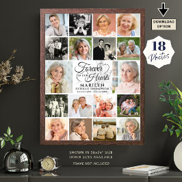 メモリアル18 フォトコラージュ  私たちの心に永遠に ポスター