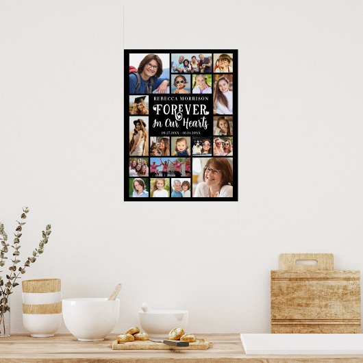 メモリアル19 フォトコラージュ 写真集 私たちの心に永遠に ポスター (キッチン)