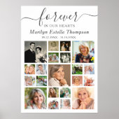 メモリアル21フォトコラージュ永遠に私たちのハート ポスター (正面)
