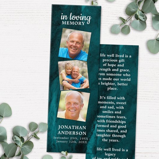 メモリアル3写真歌葬儀祈りの言葉しおり