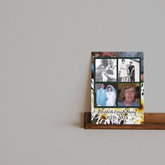 メモリアル4枚の写真白スパイダーママの写真 ポスター