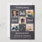 メモリアル5フォトコラージュお祝いオブ・ライフ 招待状 (正面)