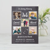 メモリアル5フォトコラージュお祝いオブ・ライフ 招待状 (スタンド正面)