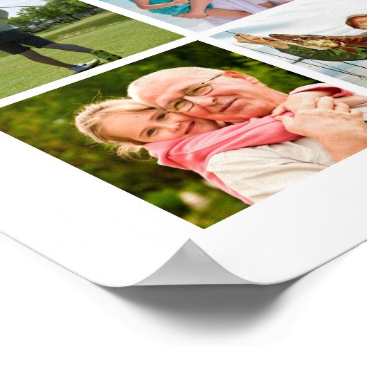 メモリアル54フォトコラージュ永遠に私たちのハート ポスター (角)