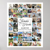 メモリアル54フォトコラージュ永遠に私たちのハート ポスター (正面)