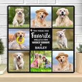 メモリアル8枚組 フォトコラージュ 犬 ペットの追悼 記念 フォトプラーク