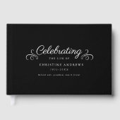 メモリアル「お祝い・オブ・ライフ」ブラック ゲストブック (正面)