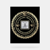 メモリアル アクリルサイン (正面)