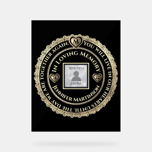 メモリアル アクリルサイン (正面)