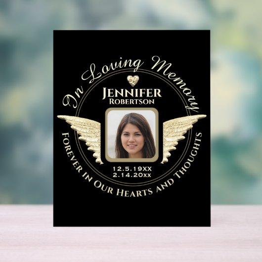 メモリアル アクリルサイン (ニュートラル)