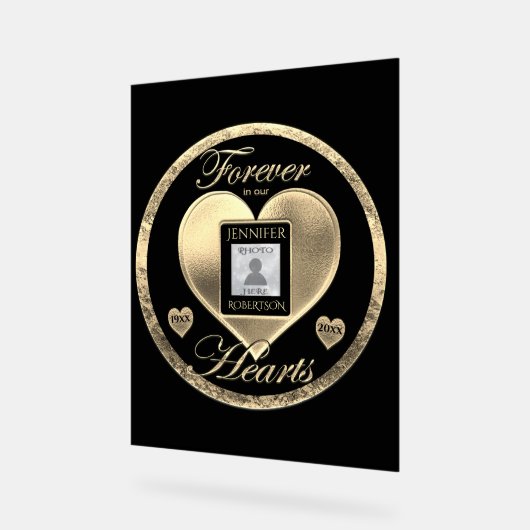 メモリアル アクリルサイン (傾斜)