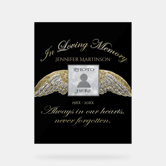 メモリアル アクリルサイン (正面)