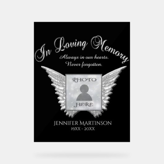 メモリアル アクリルサイン (正面)