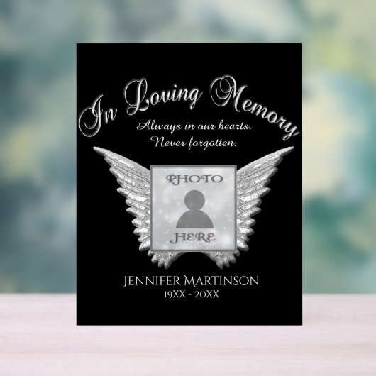 メモリアル アクリルサイン (ニュートラル)