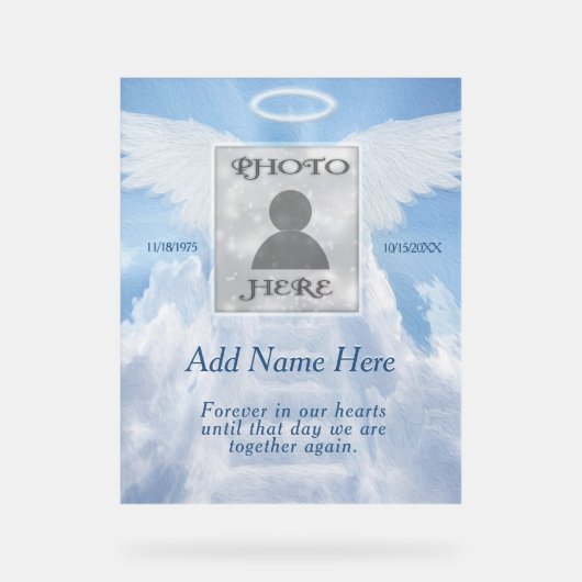 メモリアル アクリルサイン (正面)