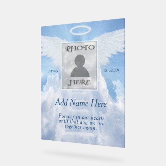 メモリアル アクリルサイン (傾斜)